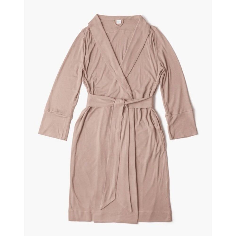 Goumi Mom Robe Size XL/XXL Viscose Bamboo Organic Cotton Oversized Blush‎ Rose